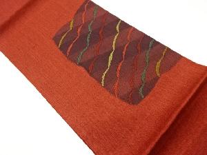 リサイクル　抽象模様織出し洒落袋帯